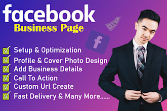 create and setup facebook pages, banner and cover design