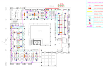 provide my services of hvac design load calculations hvac drawings