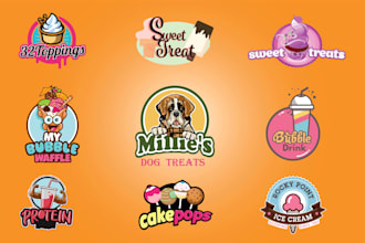 desserts, candy, cookies, bakery, drinks and juices logo