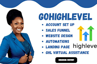 build gohighlevel website, go high level sales funnel, gohighlevel landing page
