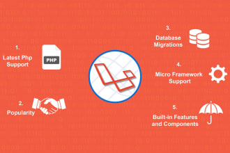 develop a custom laravel or PHP web application
