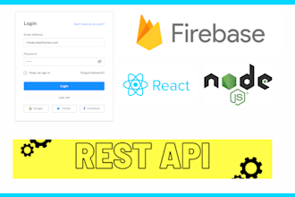 do react and firebase web app development