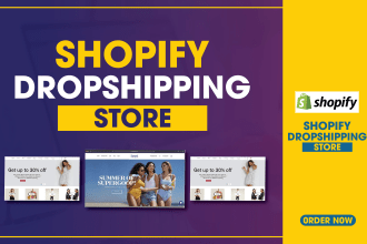 create automated 7 figure shopify dropshipping store, ecommerce store that sales