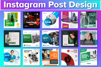 create instagram post template, social media post design, facebook, ig, fb post