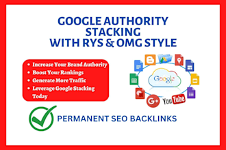 create google entity authority SEO stacking with rys and omg style for rankings