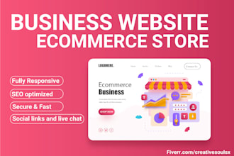 develop a complete wordpress website and ecommerce store