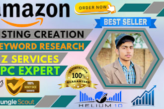 write killer amazon optimized product listing SEO title and html description