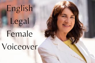 record a technical legal english voiceover