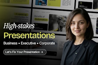 design corporate, executive and business powerpoint presentations