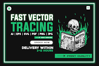 do professional vector tracing, fast delivery on fiverr