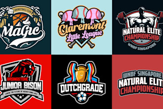 design basketball football baseball and other sports logo