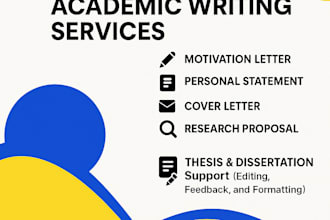 improve your motivation letter, personal statement, thesis and much mor
