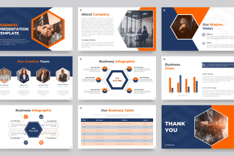 design business presentation powerpoint template pitch deck