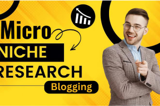 do research and find less competitive micro niche