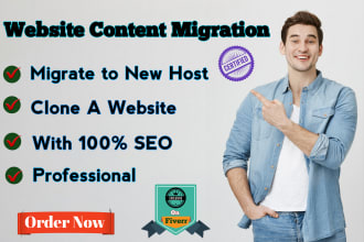 transfer, migrate wordpress website to new host or domain