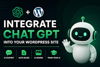 integrate chatgpt openai API in wordpress website for auto blogs and ai chatbot