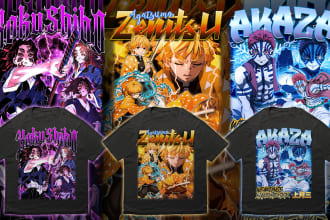 design crazy anime 90s vintage bootleg t shirt