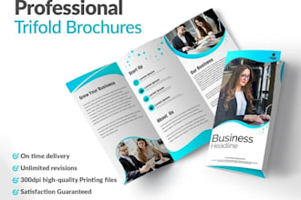 design corporate bifold brochures and trifold brochures