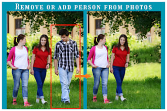 add or remove person, people or object, background from photos