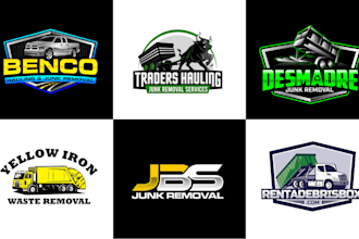 do awesome junk removal logo design
