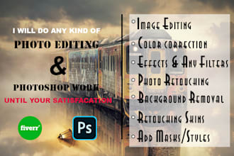 be your personal photoshop expert and graphic designer