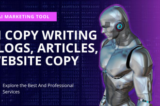 do ai copywriting for all blogs, articles and website copy