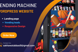 create a business website for your vending machine