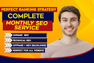 rank your website, complete monthly seo service