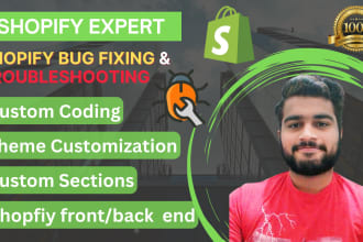 do shopify bug fixing and troubleshooting