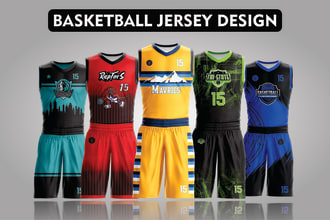 do custom basketball, volleyball jersey or uniform design