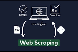 do custom web scraping with python selenium, playwright, beautifulsoup