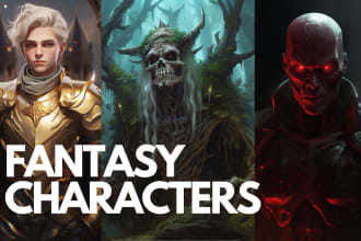 Top 10!  professionally design detailed characters