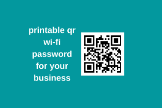 create printable wifi password code in qr code