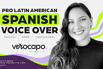 record a professional latin american spanish voice over