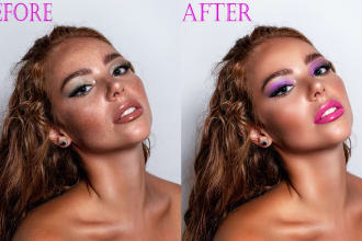 do high end image editing and photo retouching in photoshop