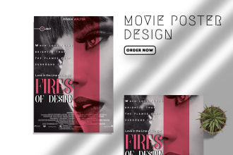 create a cinematic movie poster, song cover art for you