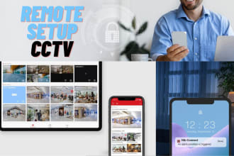 setup your any cctv camera, nvr, dvr remotely