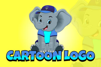 do cute animal cartoon and mascot logo design