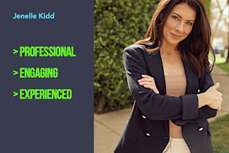 record a professional american english voiceover for business training elearning
