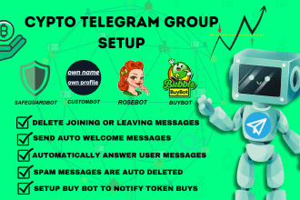 be setup telegram bot for your crypto telegram group