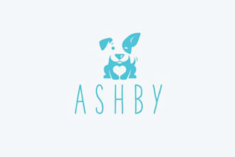 design modern ashby pet toys treats logo