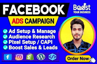 be your meta ads campaign manager, run shopify fb ads