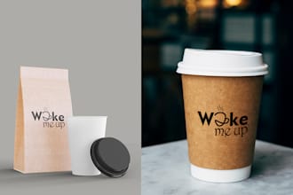 design cafe, food, and restaurant logo