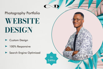 build a photography portfolio website, photography website