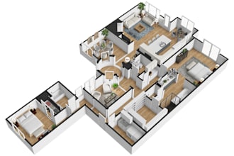 create 3d floor plan from matterport link for real estate