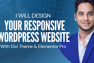 design your responsive wordpress website with divi theme