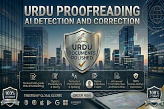 proofread urdu documents and fix all language errors