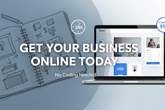 create a business landing page or fix website issues