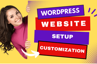 professional wordpress website setup and customization