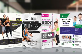design eye catching and effective gym, fitness, and health flyers and posters